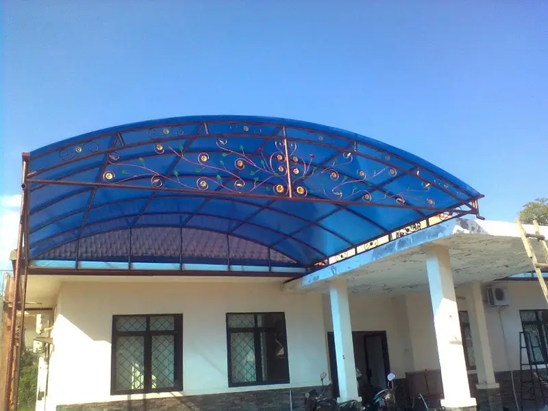 kanopi lengkung polycarbonate
