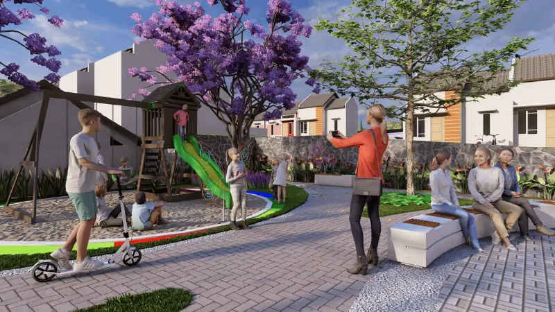 Rencana Taman Bermain Perumahan New Ruby Land Residence Malang