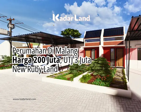 Perumahan Di Malang Harga 200 Juta, UTJ 3 Juta - New Ruby Land