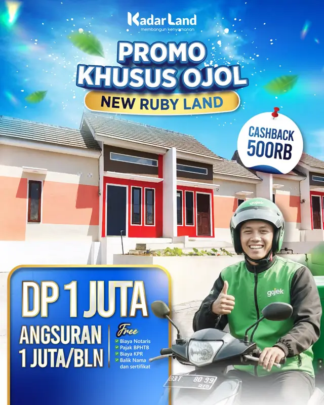 Promo Rumah Subsidi New Ruby Land untuk Ojol Di Malang