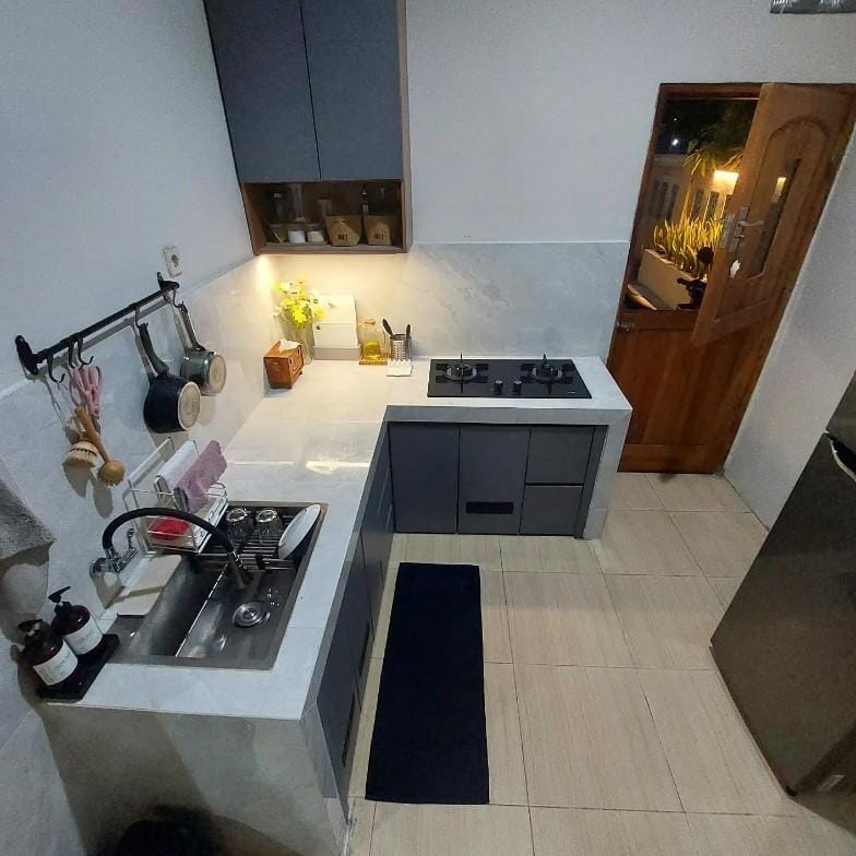 8. Kompor Tanam dan Sink Stainless