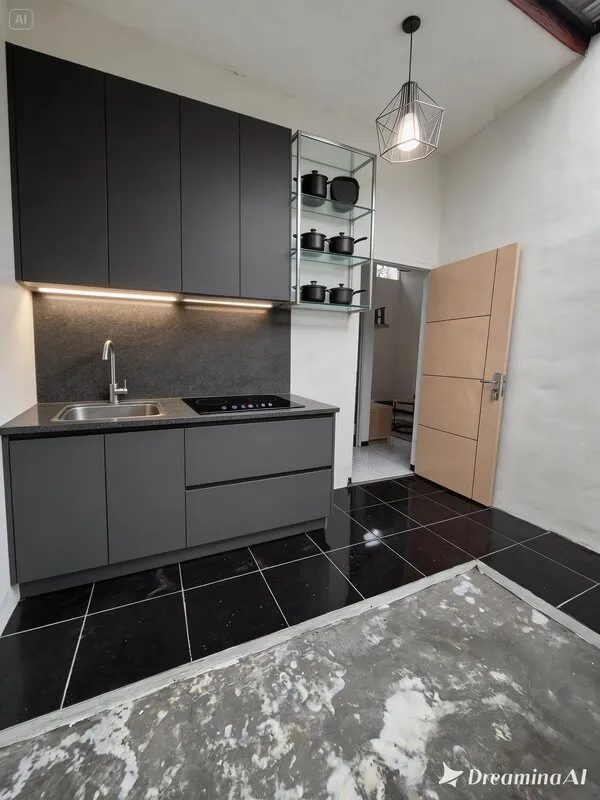 Dapur Terbuka Elegan Kontemporer