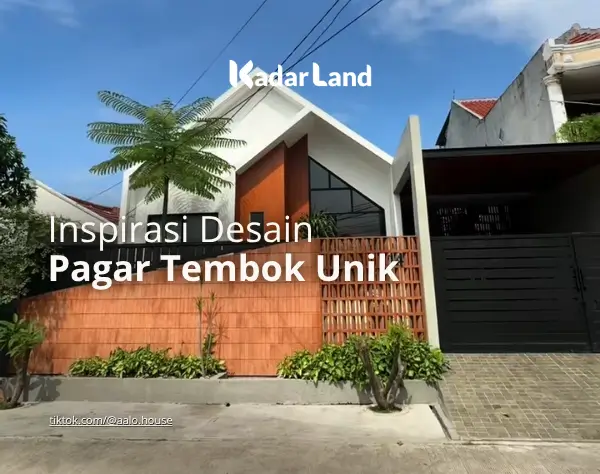 Inspirasi Desain Pagar Tembok Unik
