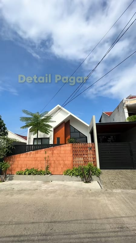 Pagar Tembok Terakota Modern