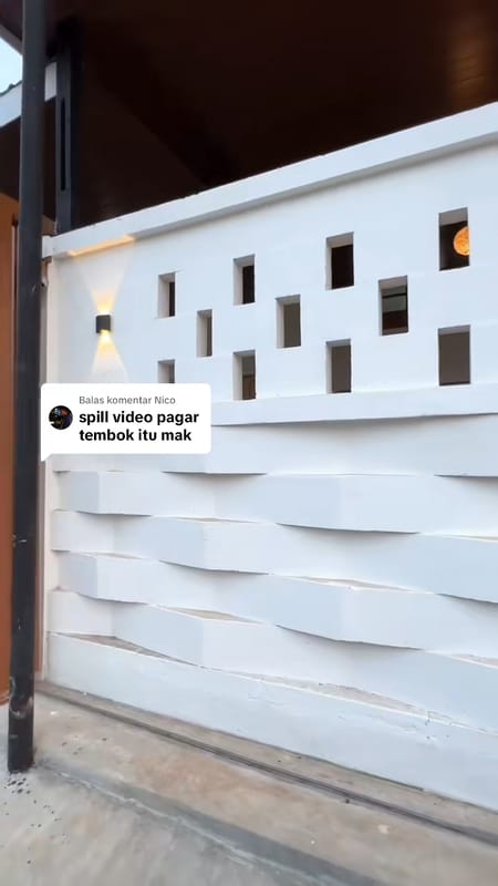 Pagar Hebel Bentuk Anyaman