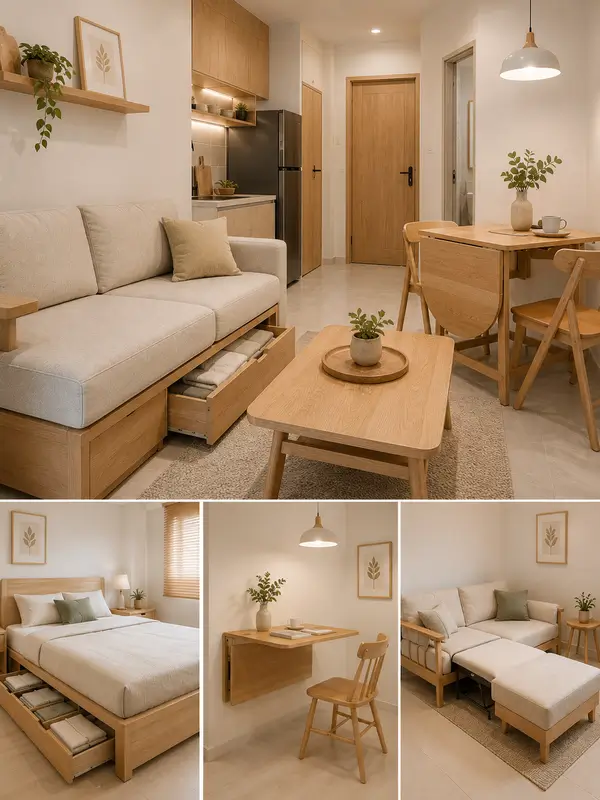 2. Furnitur Multifungsi yang Hemat Ruang