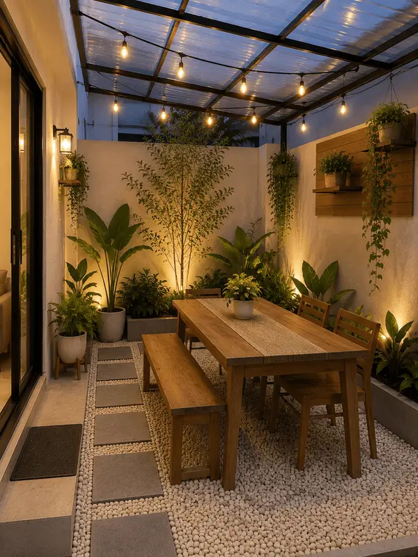 4. Ruang Makan Outdoor Keluarga