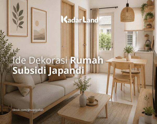 Ide Dekorasi Rumah Subsidi Konsep Japandi yang Elegan