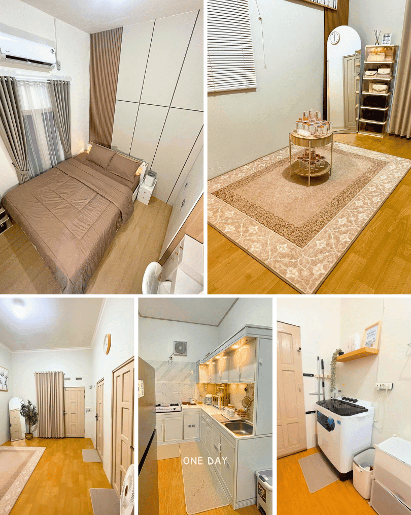 3. Interior Japandi dengan Dominasi Warna Beige
