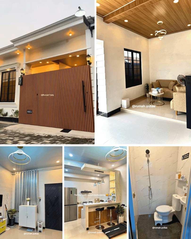 6. Fasad Modern dengan Interior Clean Look