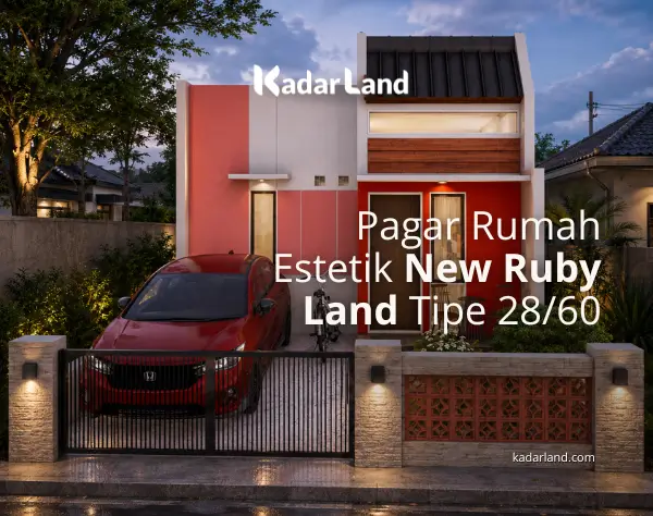 Pagar Rumah Subsidi Estetik New Ruby Land Tipe 2860