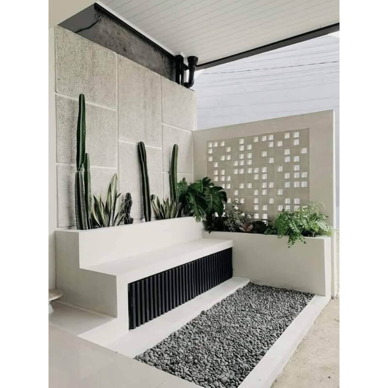 7. Sentuhan Modern Minimalis dengan Aksen Kontras