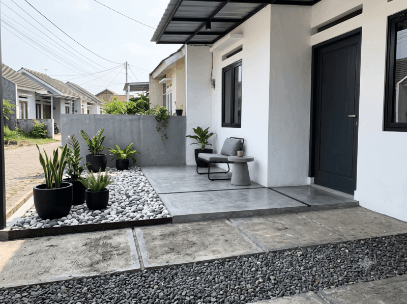 2. Elegan dan Modern dengan Konsep Minimalis Monokrom