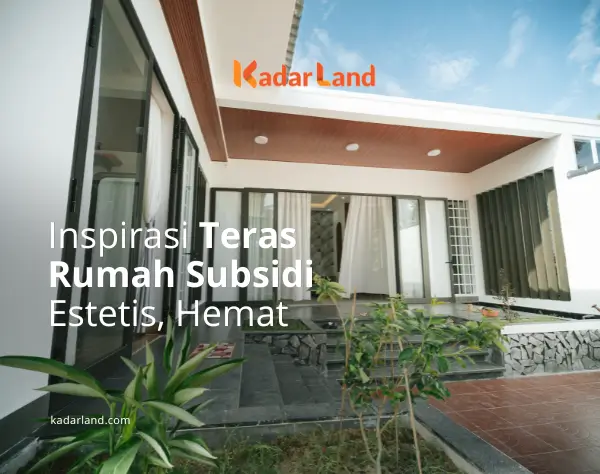 Inspirasi Teras Rumah Subsidi Estetis, Hemat