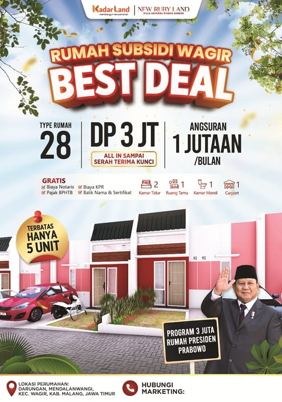 rumah subsidi new ruby land